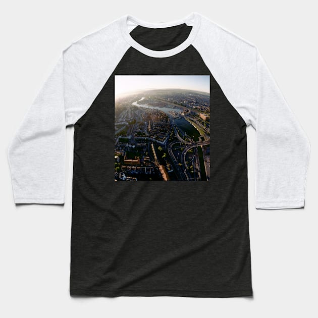 Bristol From The Air. City Skylines Baseball T-Shirt by JonDelorme